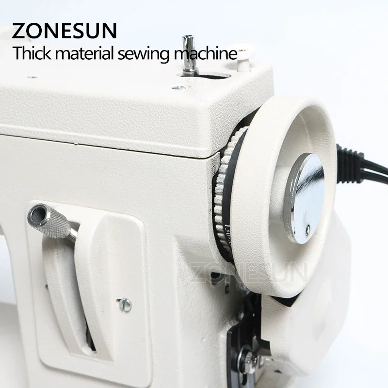 Фото ZONESUN 106-RP-прямая бытовая швейная машина, меховая кожаная одежда, толстый швейный инструмент, инструмент для шитья из плотного материала №1