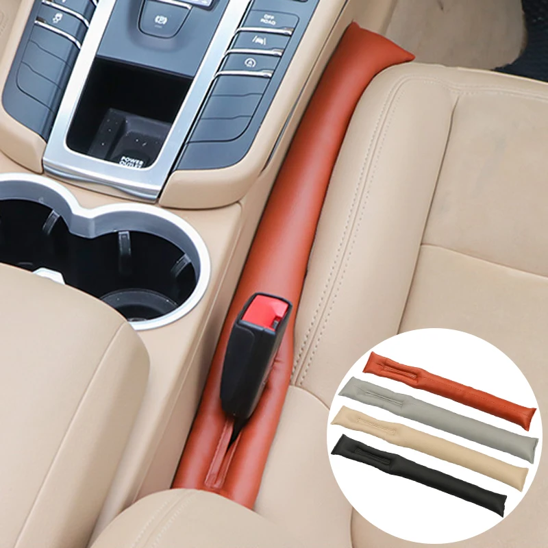 

2023 Car Seat Gap Filler Soft Car Styling Padding Leather Leak Pads Plug Spacer Universal Car Accessories Interior Car Organizer