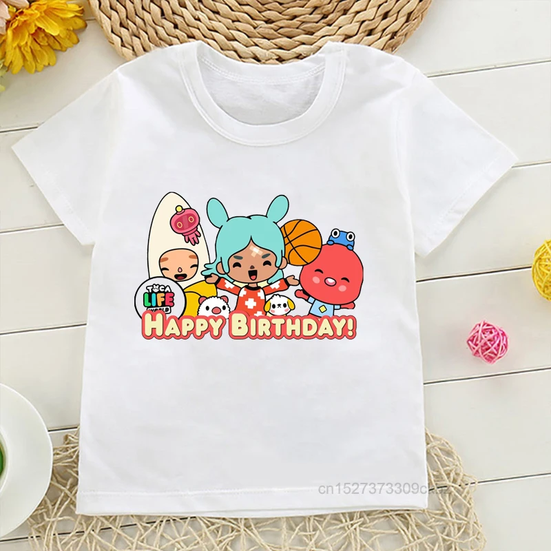 Рисунок 5 - Новинка, Детская футболка с принтом Toca Life World