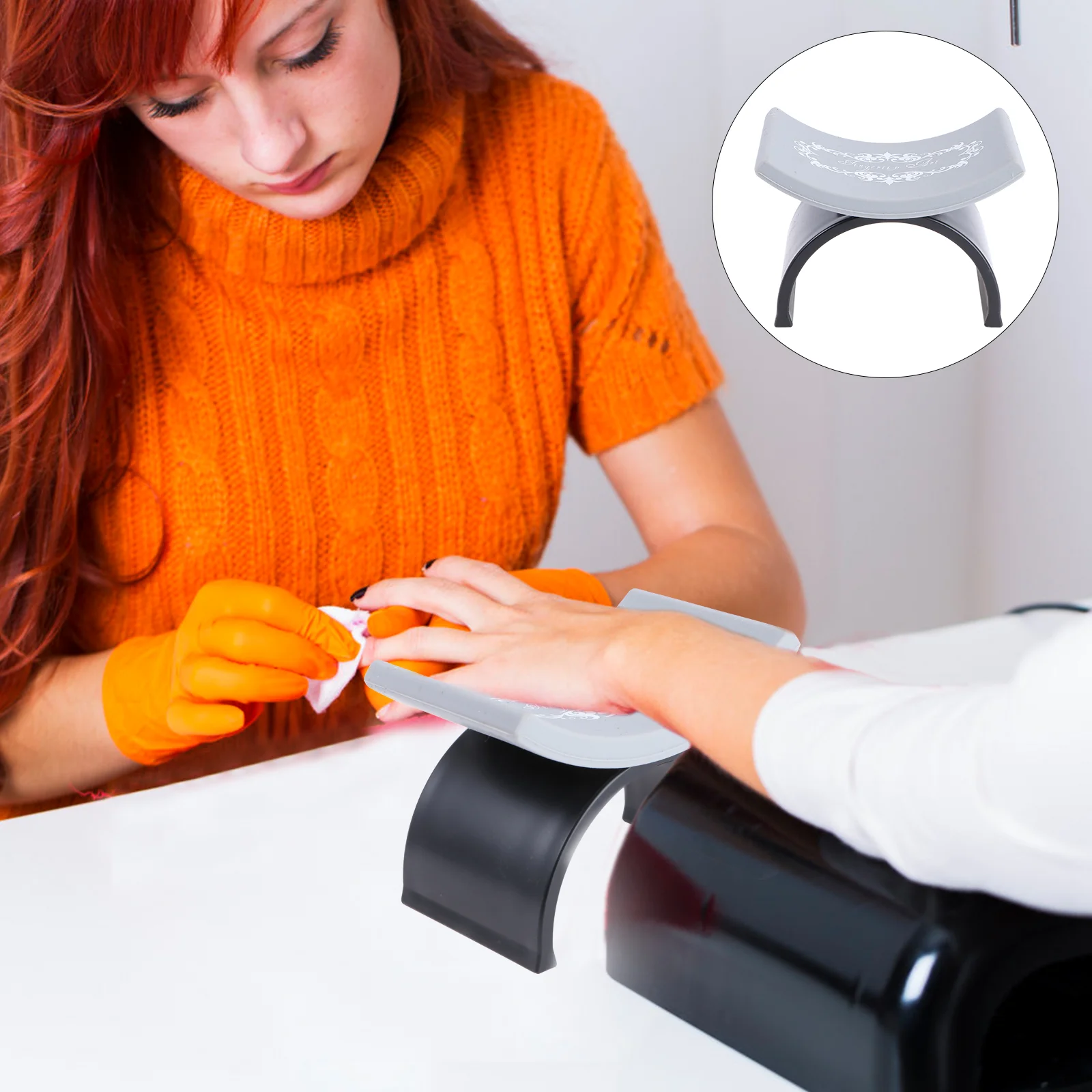 

Nail Silicone Hand Pillow Rest Stand Removable Manicure Equipment Shape Care Pad Silica Gel Tools Portable