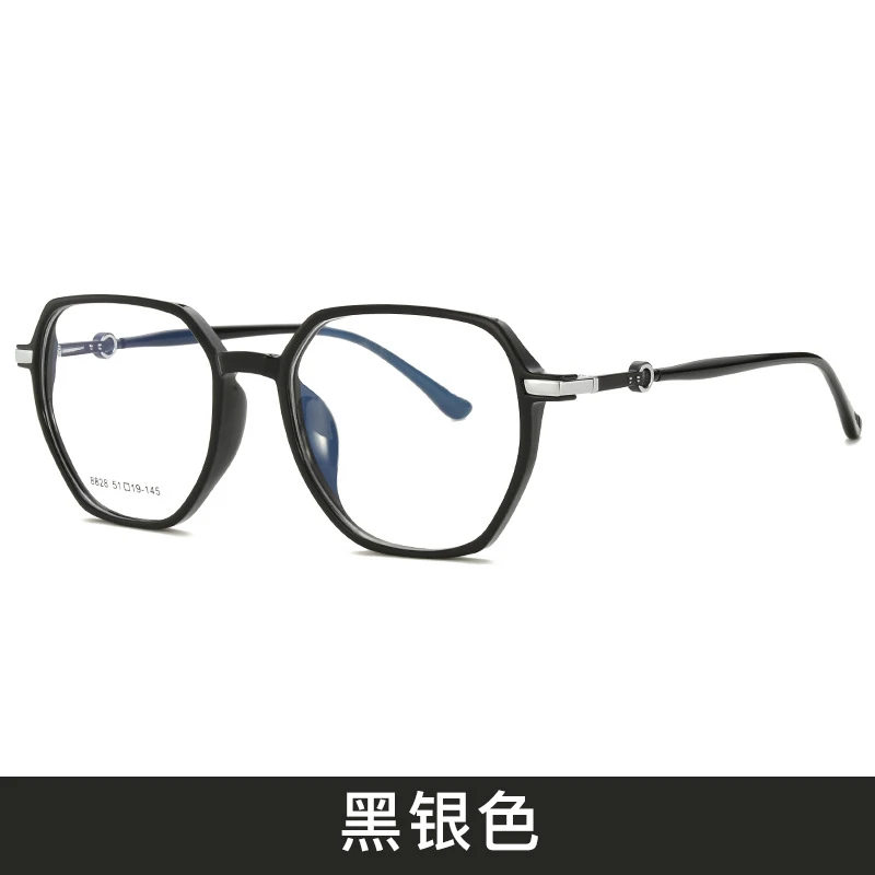 

51mm Ultra clear TR full frame polygonal eyeglass frame for men and women anti blue prescription eyeglass frame 8820