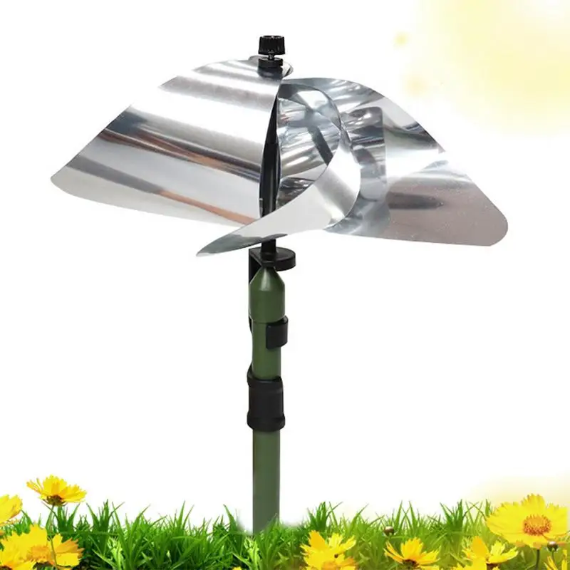 

Wind Spinners Decorative Windmills With Stakes Bird Reflector Spinners Blinder Devices Outdoor Wind Sculpture Keep Birds Away