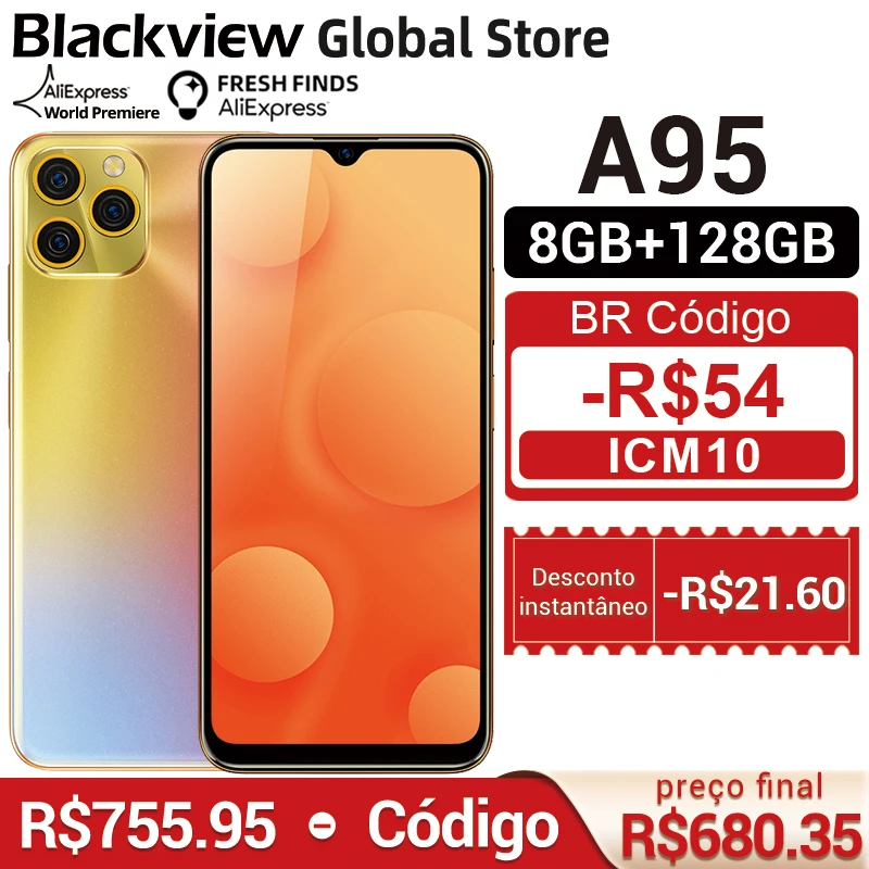 Blackview A95 смартфон с 5 99-дюймовым дисплеем восьмиядерным процессором MTK Helio P70 ОЗУ 8