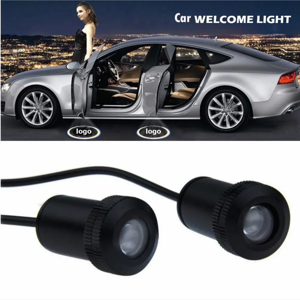 

2 шт., дверной светильник с логотипом, проектор, лазерная лампа для проектора, призрачный теневой свет для Nissan qashqai j11, светодиодный декоративный светильник