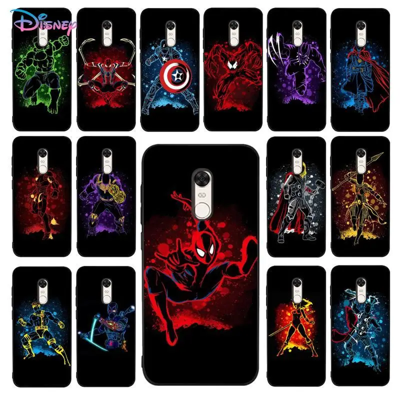

Marvel Art Superhero Phone Case for Redmi 5 6 7 8 9 A 5plus K20 4X S2 GO 6 K30 pro