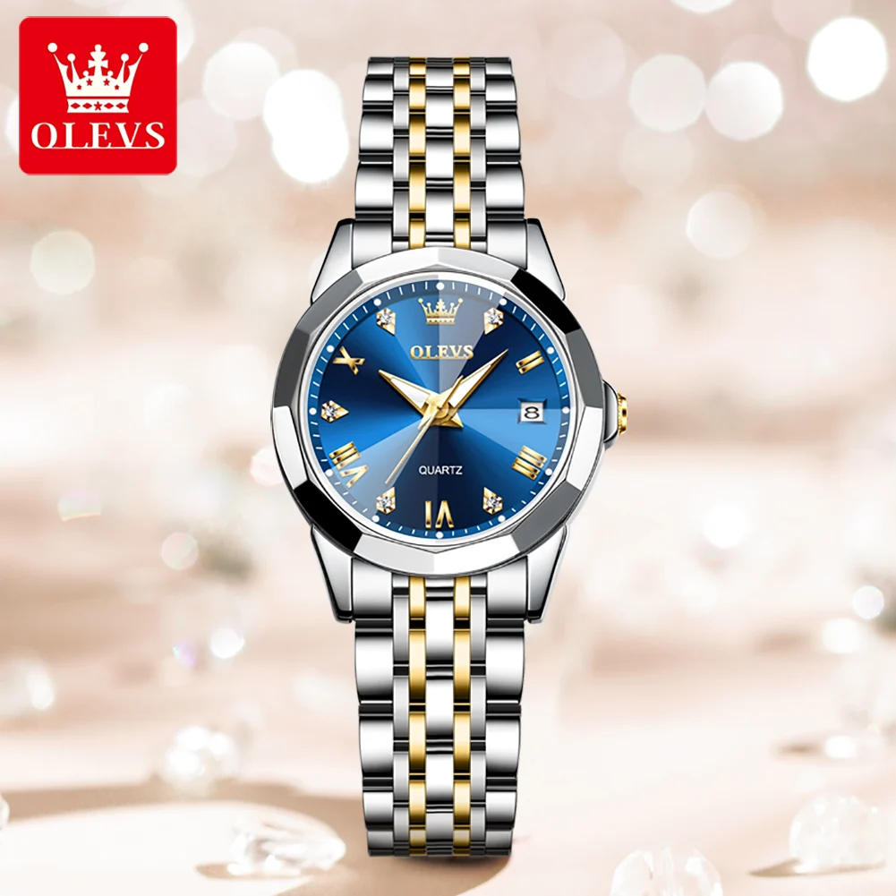 TAXAU Watch For Women Stainless Steel Strap Waterproof Luxury Diamond Dial Calendar Ladies Elegant Quartz Wristwatch Reloj Mujer