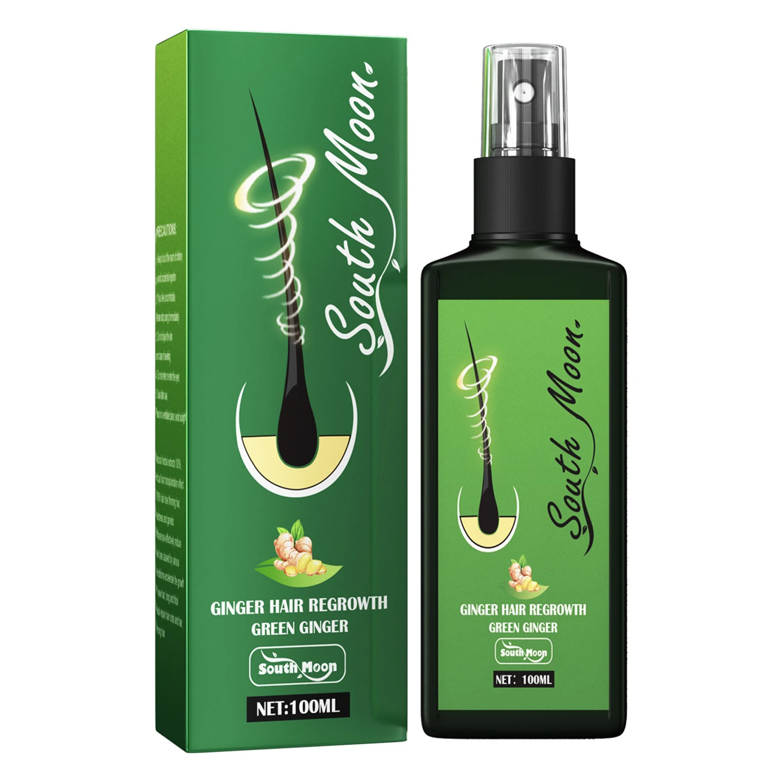 

100ml Hair Growth Serum Hair Lotion Anti Hair Loss Herbal HairReBirth Essence Spra Y Serum Ginger Serum Spra Y Volumize For