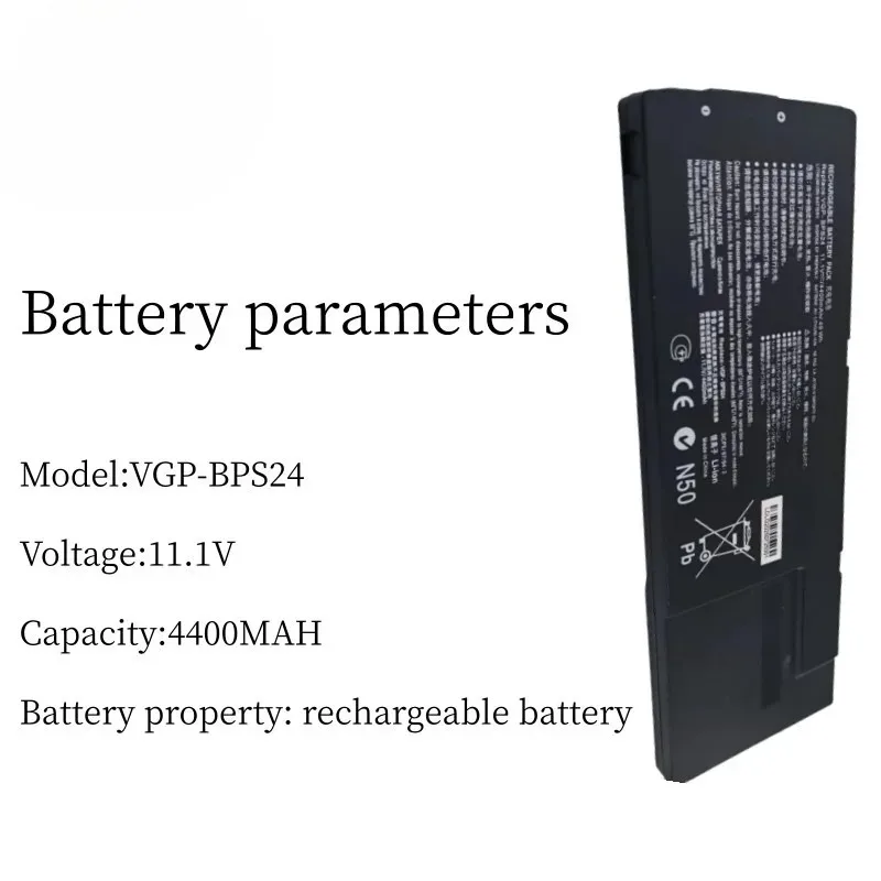 Фото Сменный аккумулятор для VPCSD-113T PCG-41217T VGP-BPS24, 11,1 В, 4400 мАч, 1 шт., новый. №5