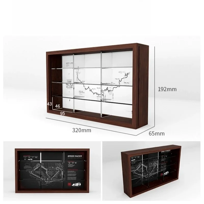 MOREART 1:64 мультиавтомобильный трек настенный ящик для хранения имитация гаража