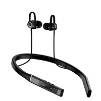 bluetooth 5 0 neckband headphones around the neck earphones with 100h playtime noise canceling wireless earbuds for sport