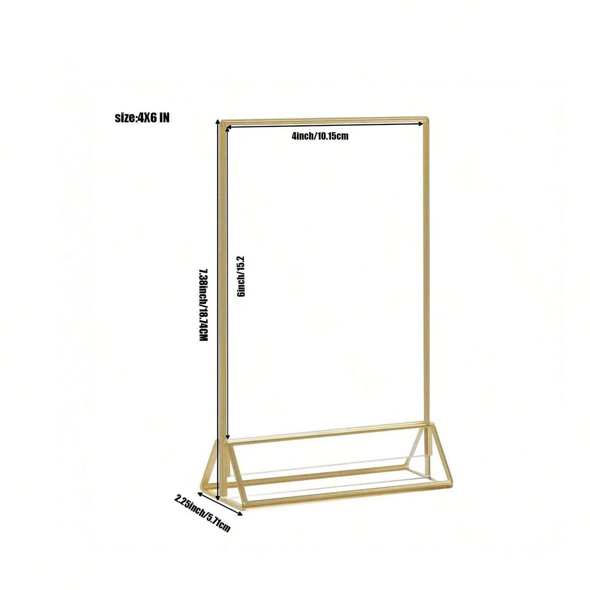 2/6/8 Упаковка 4x6 Дюймов Акриловый Держатель Для Меню Прозрачный Двусторонний