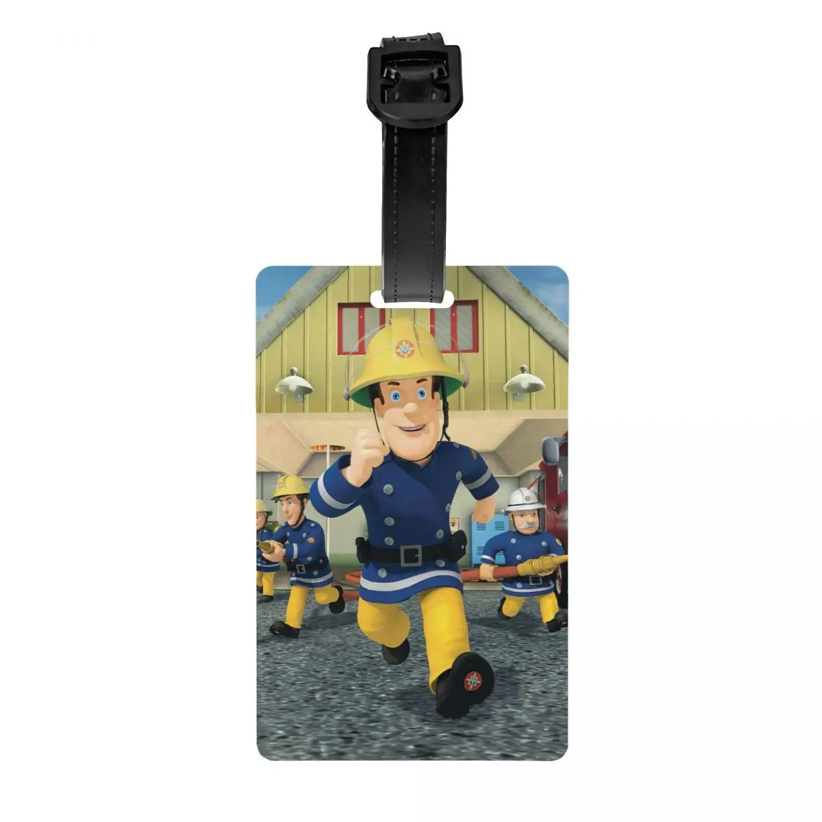 Tag Privacy Protection Cartoon Firefighter Tv Show Baggage Tags Travel Bag Labels Suitcase