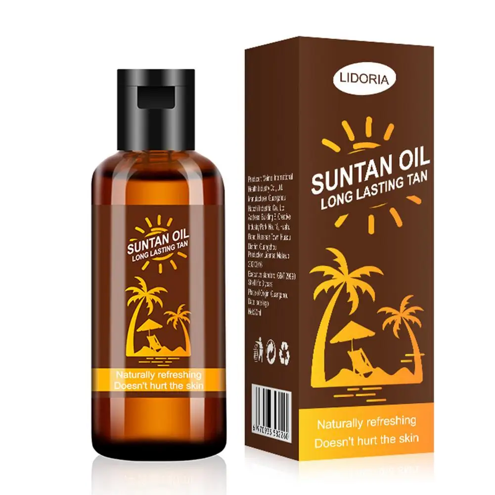 

5PCS Suntan Oil Bronzer Self taning Bronzing Tan Enhancer Intense Moisturizer Sunless Tanner Long Lasting Natural makeups