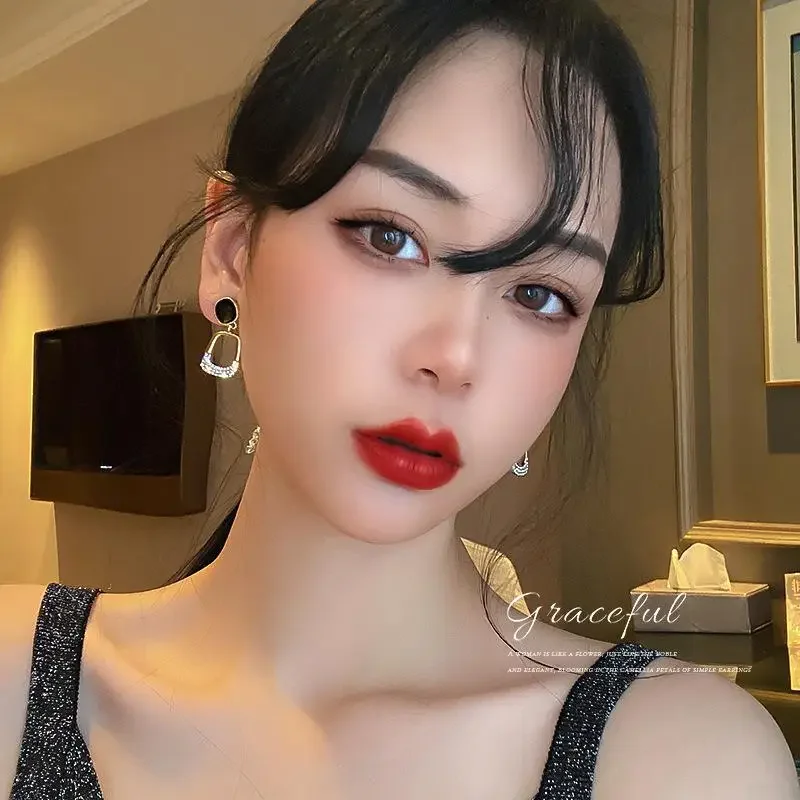 Элегантные женские универсальные модные украшения высококачественные серьги с