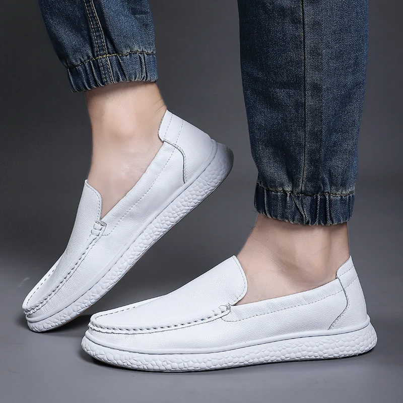 Мужские лоферы из натуральной кожи