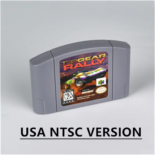 

Top Gear Rally for Retro 64 Bit Game Cartridge USA Version NTSC FormatChidren Gift Gaming