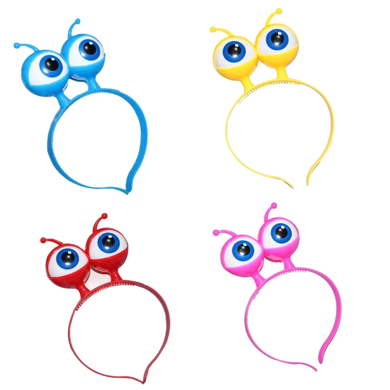 

Flashing Glow Headband LED Light Up Hairband Alien Eyeball Hair Hoop for Kids