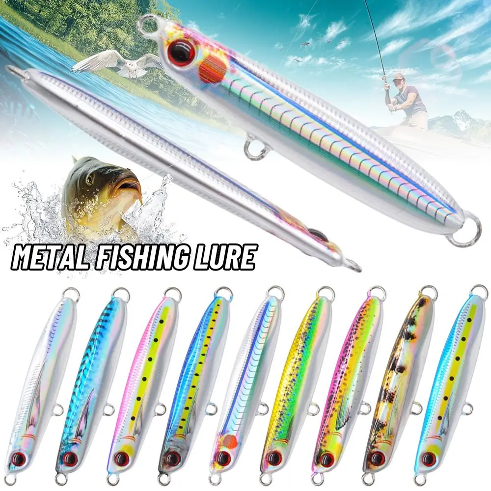 

3D Print Sea Fishing Lead Alloy Fishing Lure Spanish mackerel Metal Bait 32G Swimbait Jigging Wobbler Artificial Lure