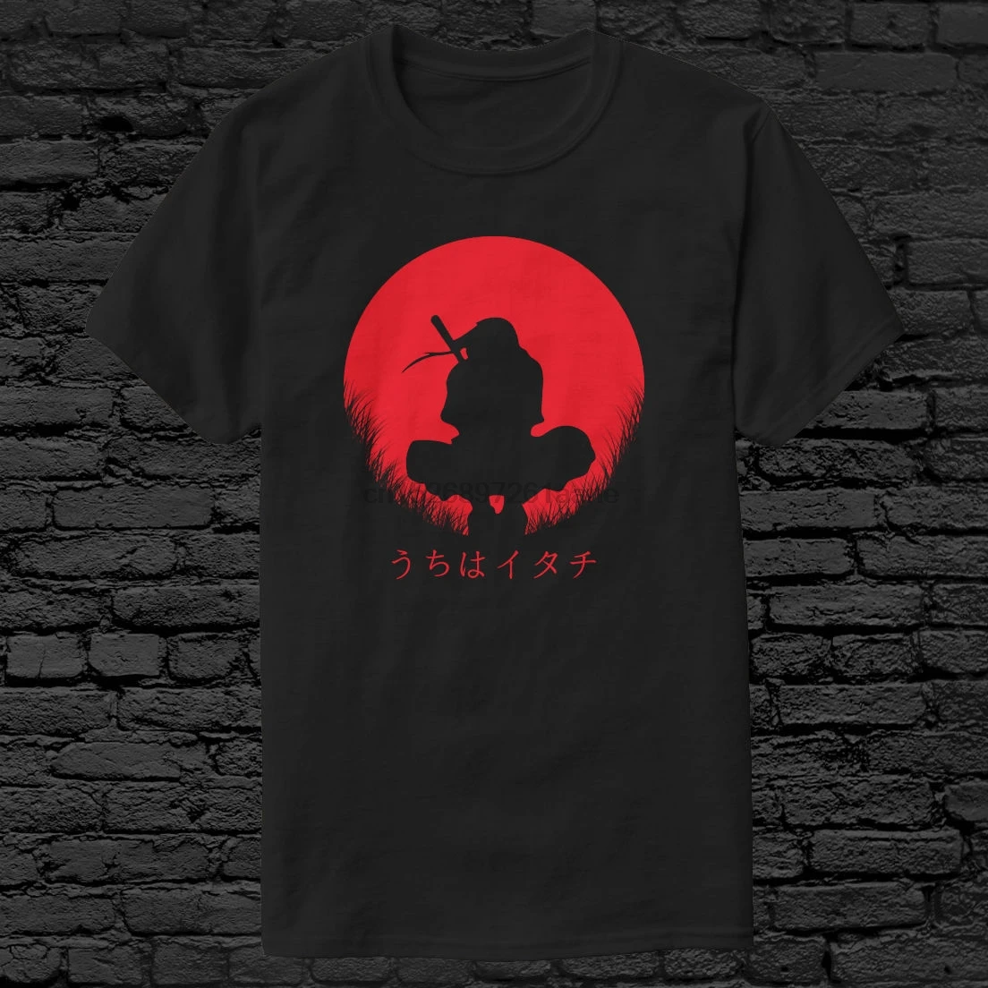 Itachi Uchiha футболка Akatsuki custom печатная Футболка в стиле хип-хоп забавная мужские