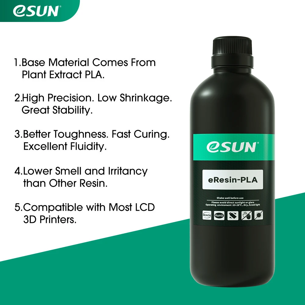 3D принтер eSUN биоразлагаемая смола для фотонного УФ-отверждения LCD 3D-принтер UV 500