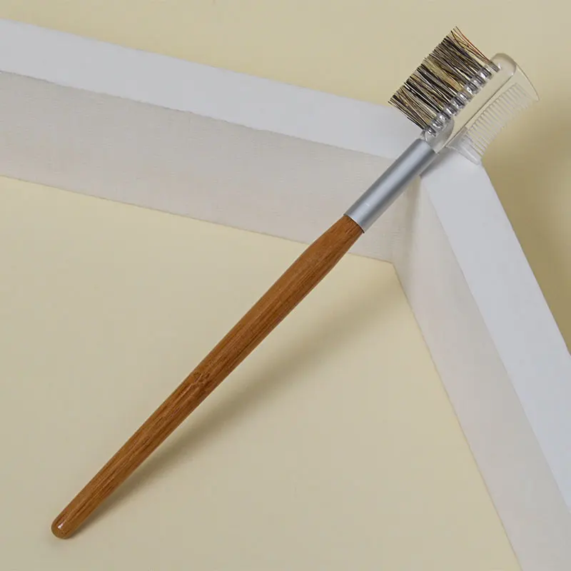 

1/2Pcs Multifunction Dual Use Eyebrow Brush Blending Bamboo Handle Eyebrow Comb Make Up Brush Professional Cosmetic Beauty Tools