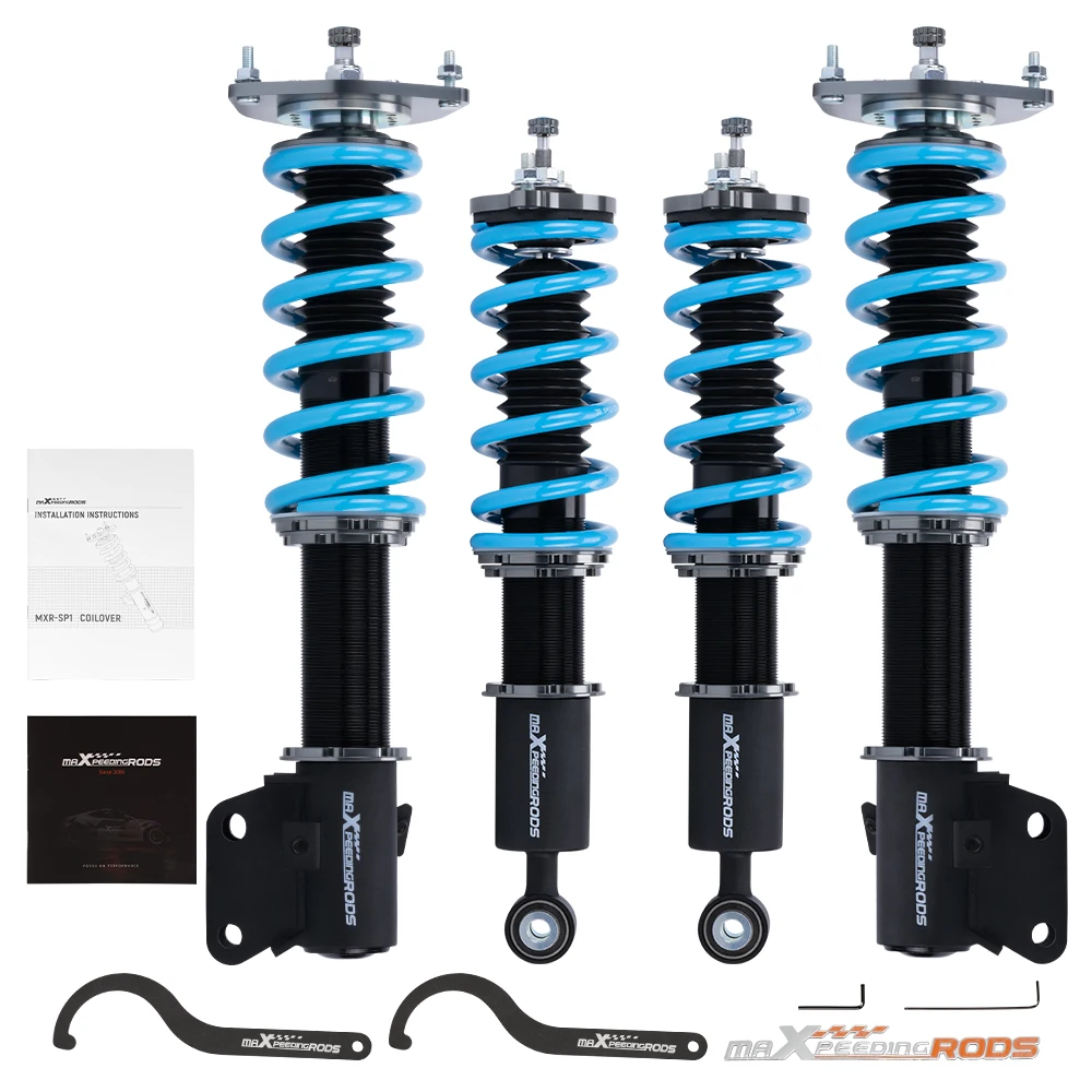 

Front + Rear Shocks Coilovers Kits For Subaru Legacy Outback TOURING WAGON BHE 1998.06-2003.05 24 Ways adjustable Damper