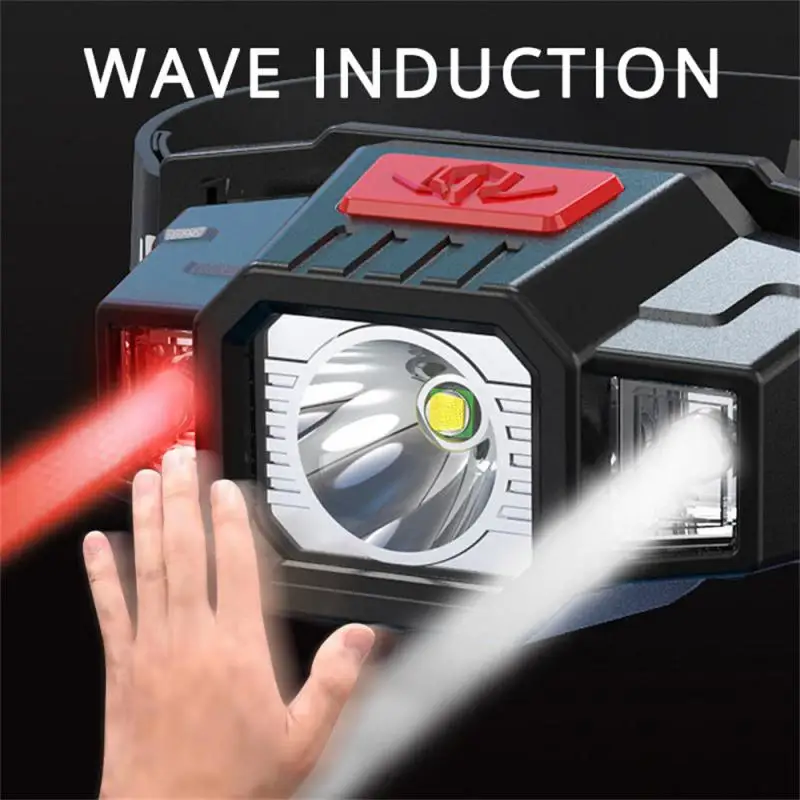 

LED Headlamp Outdoor Portable Induction Flashlight 60 ° Adjuste Waterproof Light Night Running Fishing Camping Hiking Torch