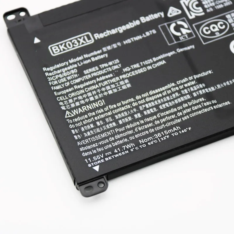 BK03XL Аккумулятор для HP Pavilion HSTNN-LB7S X360 14m 14-BA033TX 14-ba001ns HSTNN-UB7G 916366-541 916811-855 - купить по