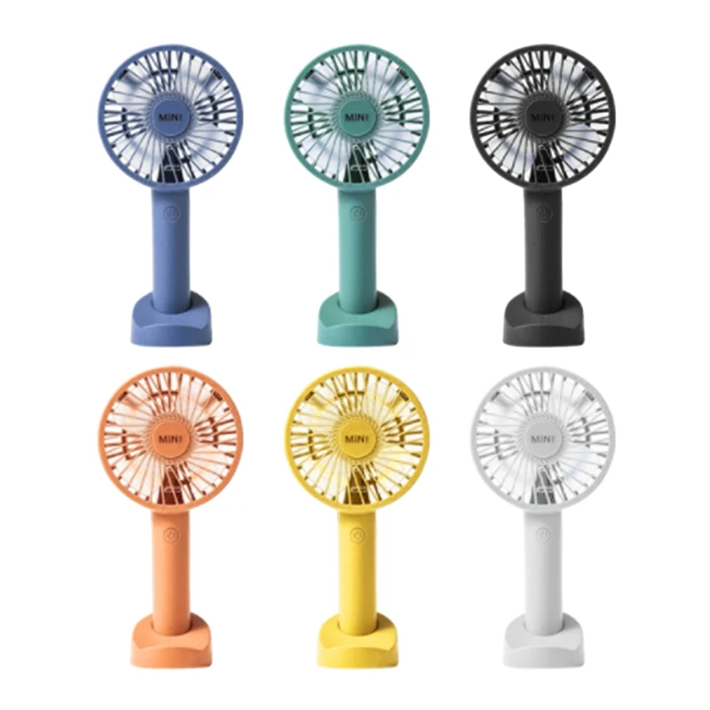 

Stylish Portable Fan with Base Rechargeable 3-speed Handheld Fan for Girlfriend