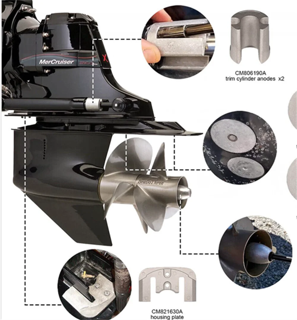 Рисунок 5 - Набор алюминиевых анодов для замены