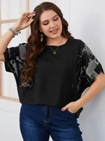 2022 women summer loose cotton t shirt womens for clothing fashion solid casual street blouse tee plus size tunic peplum tops