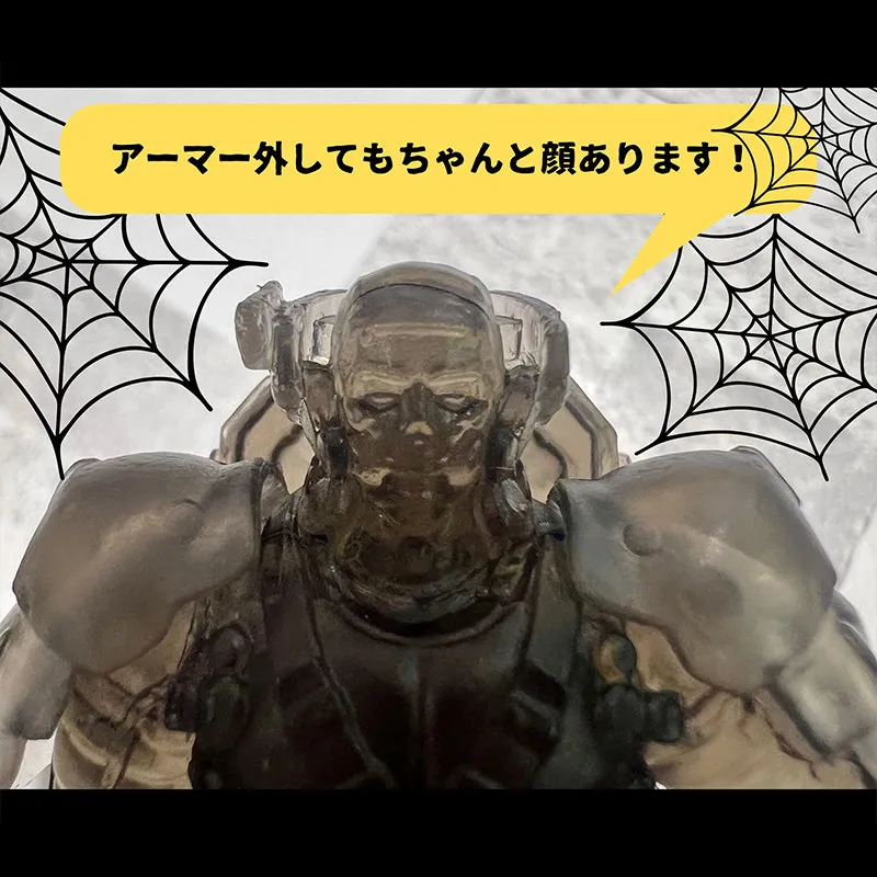 Оригинальная японская фигурка KITAN от Kojima Productions: LUDENS из Death Stranding, светящаяся в темноте, прозрачно-красная, прозрачно-черная. (art.: 3920da605566a) - 3920da605566a