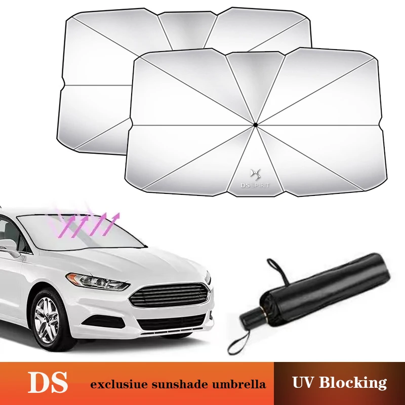 Автомобильный зонт от солнца складной передний на ветровое стекло типа для