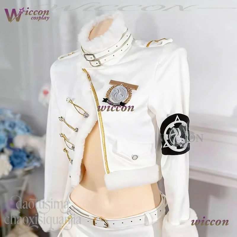 Фото CosC Blanc Косплей Goddeesss Game Victorryy New Skin Fortune Express Kawaii Furry Short White Coat Сексуальное бикини Мини-юбка 코스프레 №3
