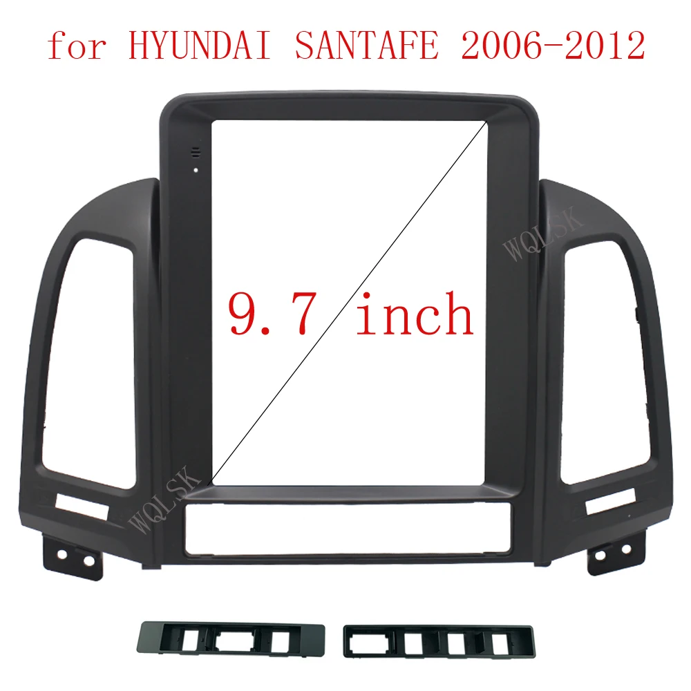 

Автомобильная аудиосистема 2 Din, адаптер рамы Fascia Для Hyundai Santa Fe 2006-2012, большой экран 9,7 дюйма, комплект панели для установки DVD
