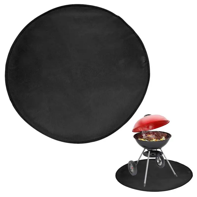 

Fire Pit Mat BBQ Fireproof Heat-Proof Pad Camping Grill Pad Fireproof Flame Retardant And High-Temperature Resistant