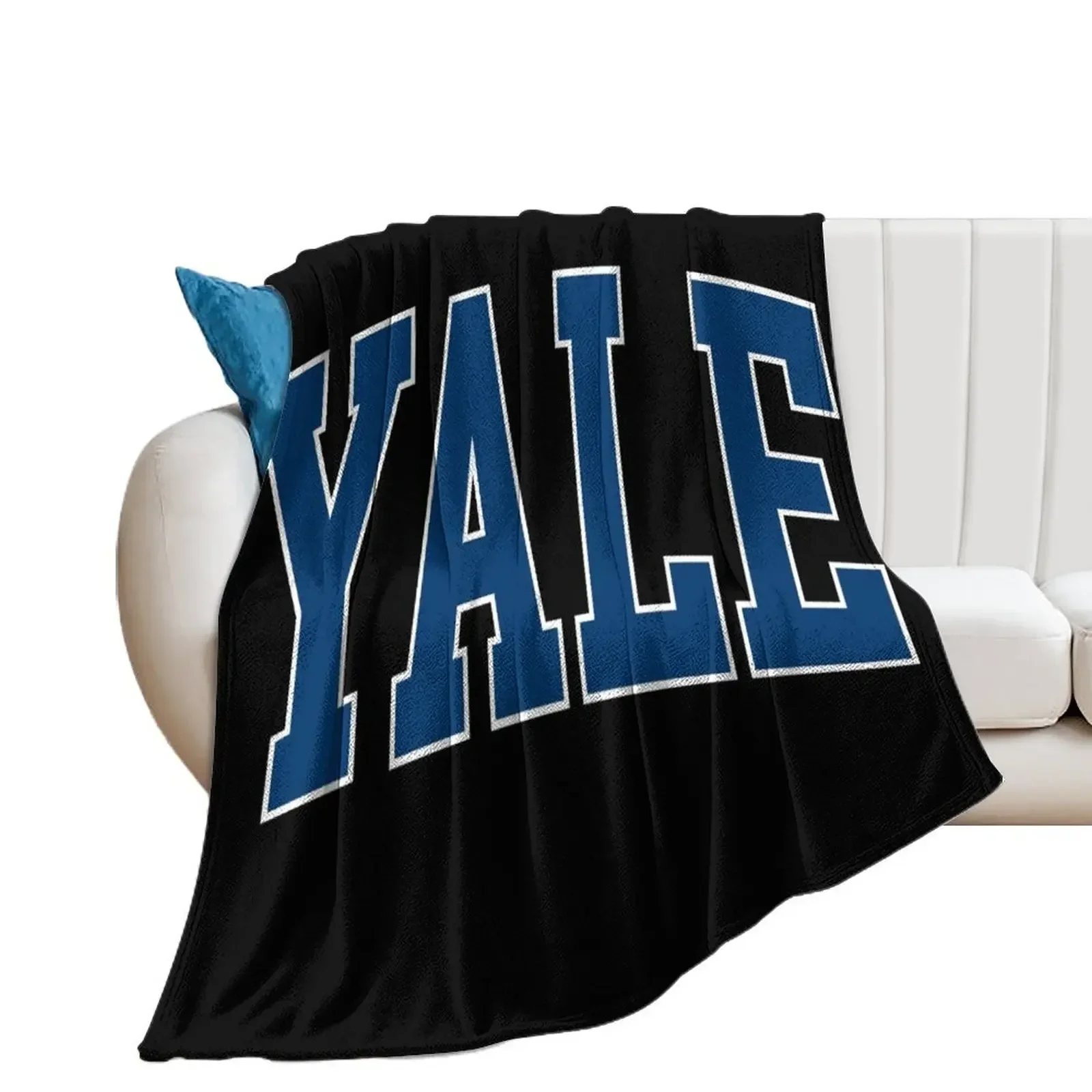 Фото yale - изогнутое одеяло с шрифтом колледжа для дивана, тонкие роскошные брендовые одеяла для диванов, рождественские подарки, одеяла №1