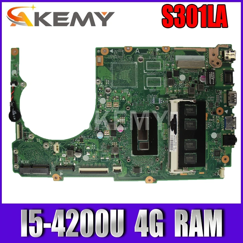 

Материнская плата S301L S301LA для Asus S301LA REV2.2, системная плата, стандартный процессор, HD графика 4400 100% протестирован