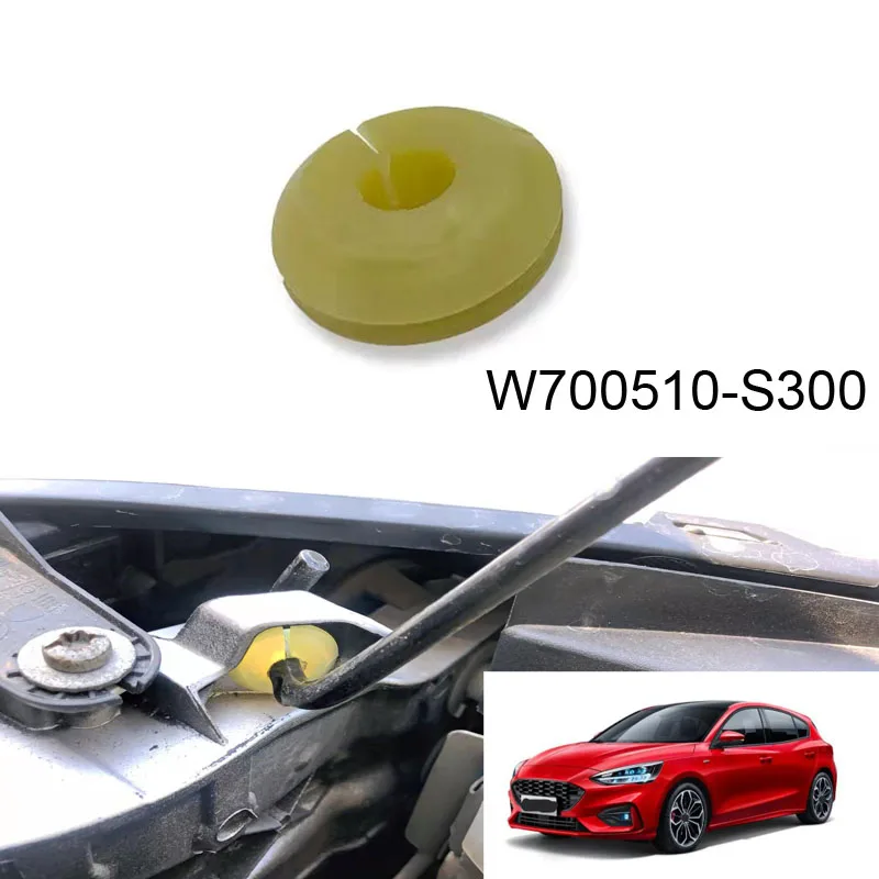 

For Ford Focus 2000-2007 Transit Connect 2010-2015 Transit150 250 350 Hood Latch Prop Rod Hinge Nut Support Clip W700510-S300