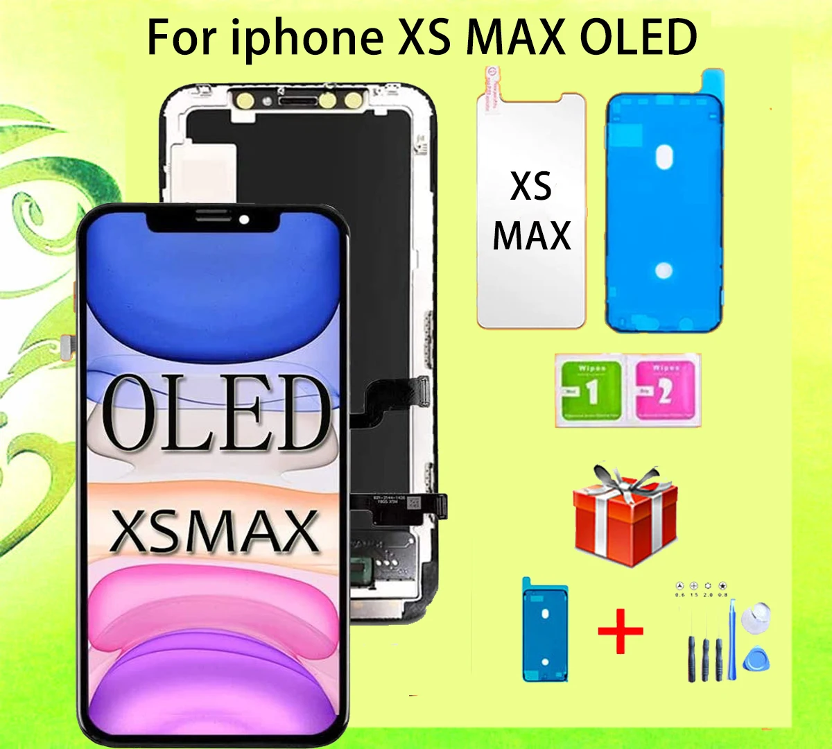 ЖК-экран Pantalla для iphone XS xsmax, OLED ЖК-дисплей, сенсорный экран с дигитайзером в сборе для iPhone XS Max, замена