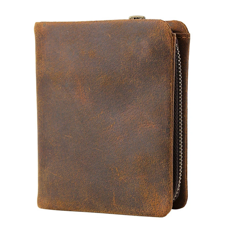 Men's Leather Wallet Multi-card Detachable Short Purse Clip Wholesale Banknote Clips Card Holder K302