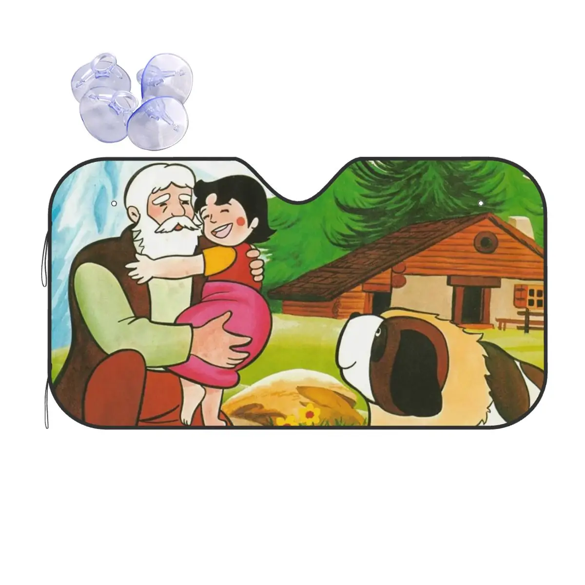 

Креативный солнцезащитный козырек для лобового стекла Alps No Shojo Heidi Cartoon Heidi 76x140 см солнцезащитный козырек из алюминиевой фольги с защитой от солнечных лучей