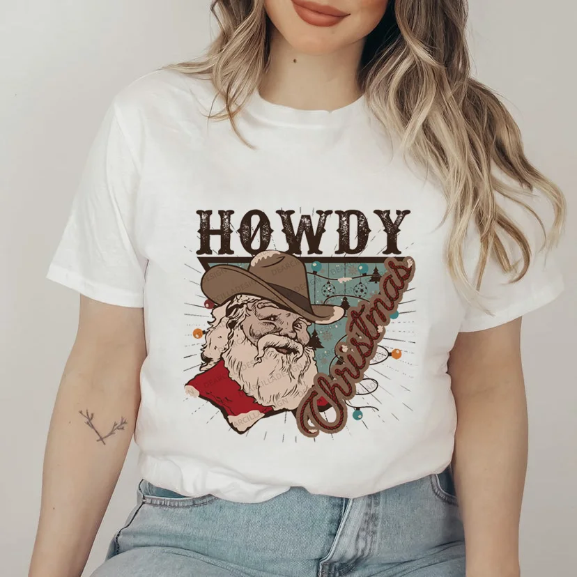 

Женская рождественская забавная Футболка с принтом букв, мультяшная Рождественская елка с принтом, новогодняя футболка, женская модная фут...