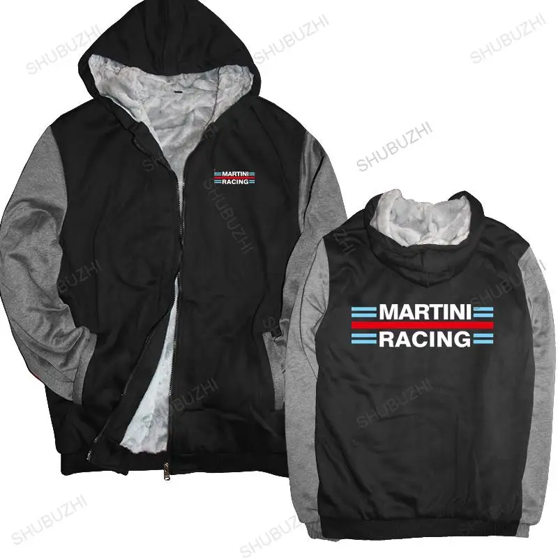 

brand winter hoodie warm coat Martini Racing Customized Letters Printed brand winter jacket for boys men sweatshirt zipper