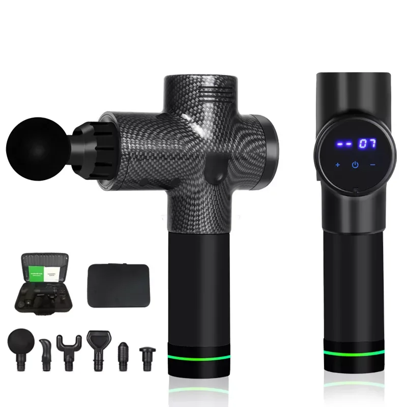

EMS Massage Gun Rechargeable Muscle Stimulator Deep Tissue Professional Massager Gun Body Relaxation Slimming Pain Relief