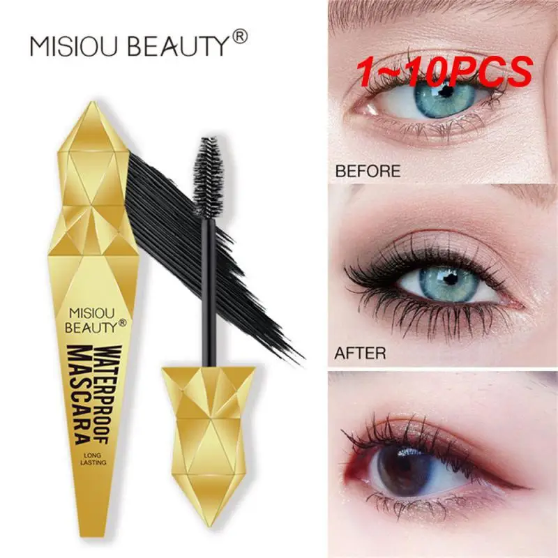 

Черная тушь для ресниц, стойкая водостойкая натуральная тушь для ресниц, не скатывается, не скатывается и не скатывается, 1-10 шт.