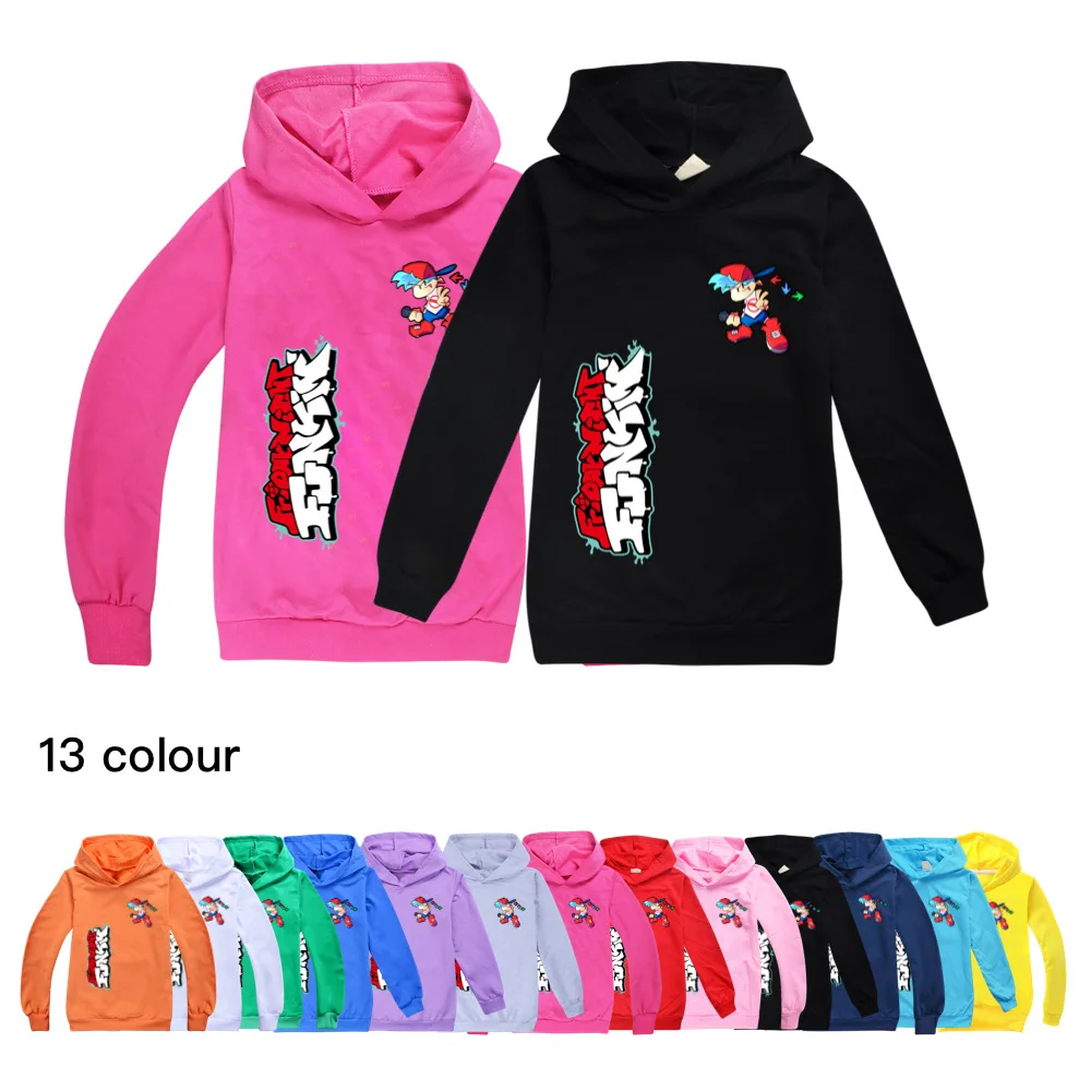 

Детский пуловер с капюшоном и 3D-принтом «пятница ночь»