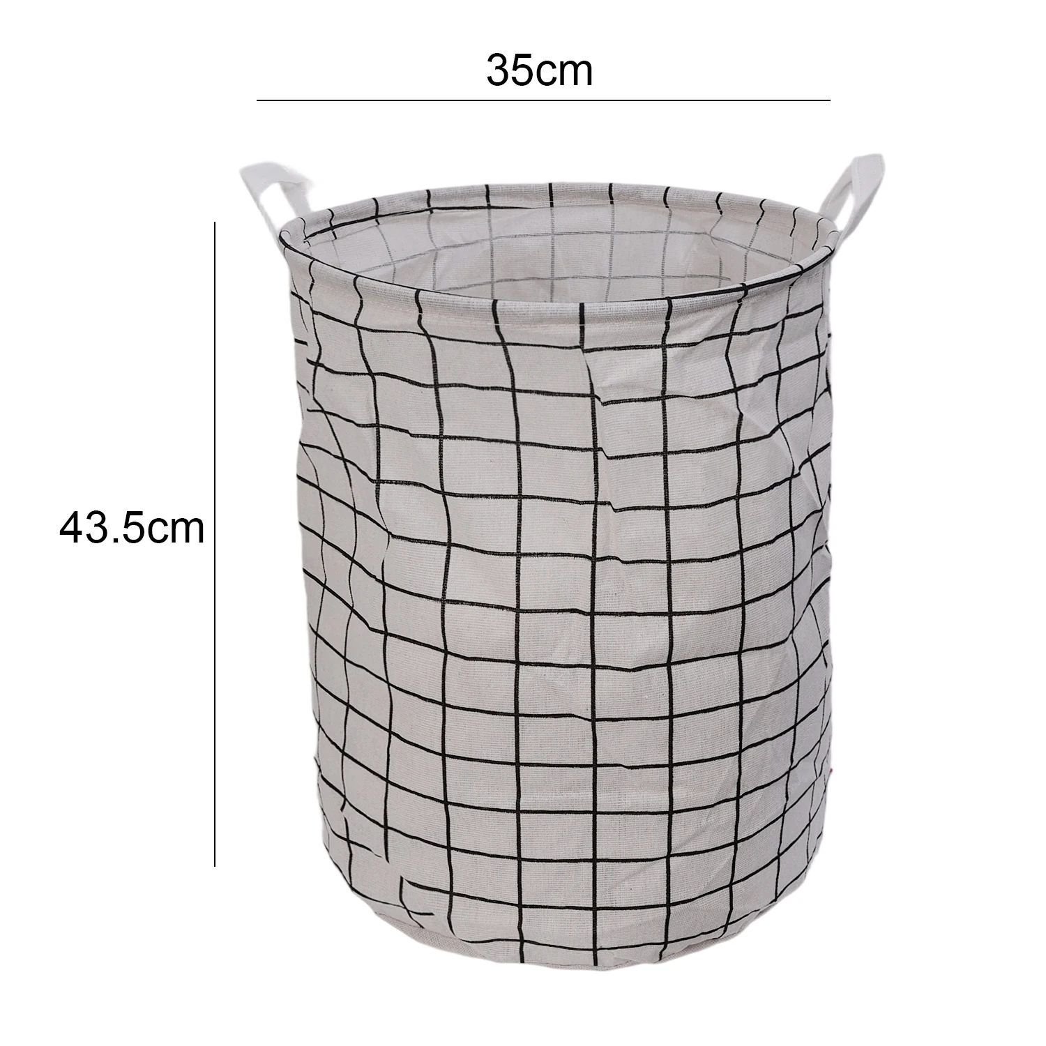 

Складная корзина для белья из хлопка и льна