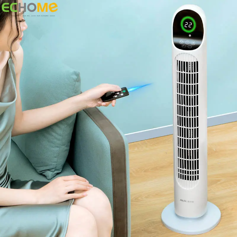 

ECHOME Tower Fan with Remote Control Bladeless Floor Fan Air Conditioner Home Vertical Mute Shaking Head Air Cooler Conditioning