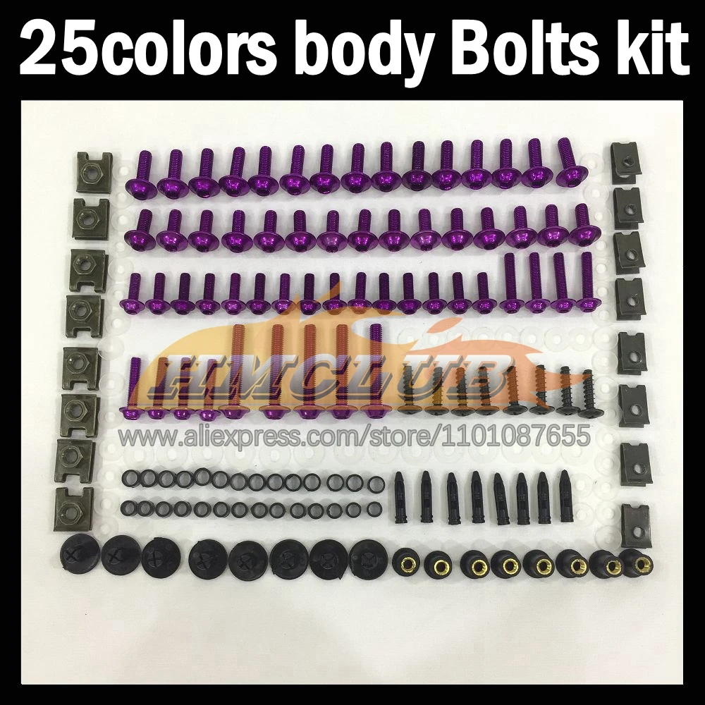 

268ps Full Screws Kit Body bolt For HONDA CBR1100XX Blackbird CBR1100 CBR 1000 XX 2002 2003 2004 05 06 Fairing bolts screw NutS